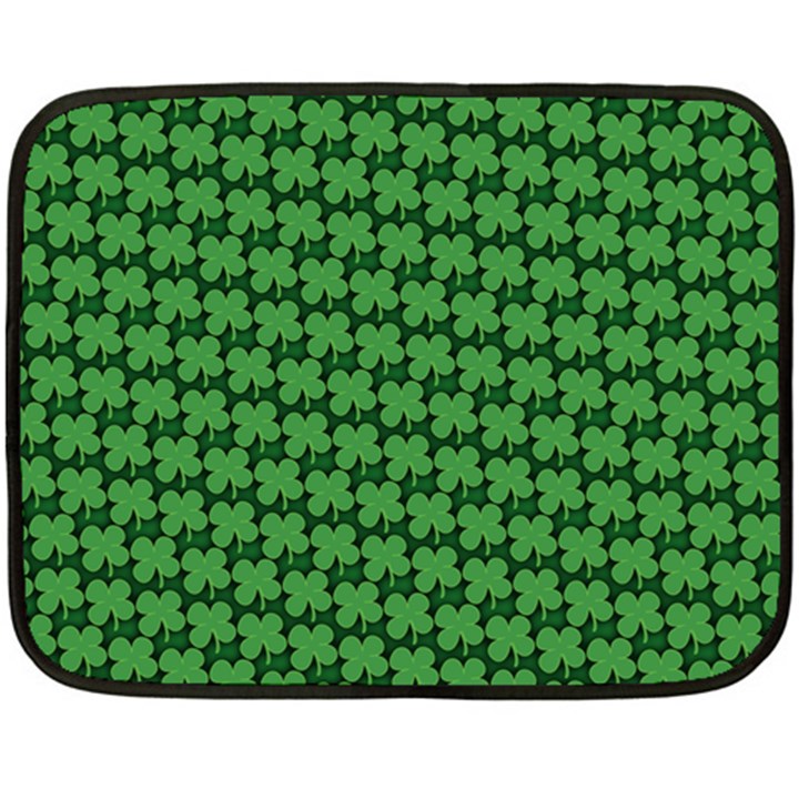 St. Patrick s Day Clovers Fleece Blanket (Mini)