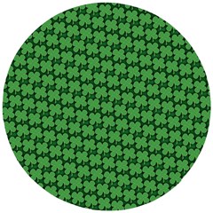 St  Patrick s Day Clovers Wooden Puzzle Round by ExtraGoodSauce