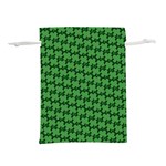 St. Patrick s Day Clovers Lightweight Drawstring Pouch (M) Front