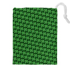 St  Patrick s Day Clovers Drawstring Pouch (5xl) by ExtraAwesomeSauce