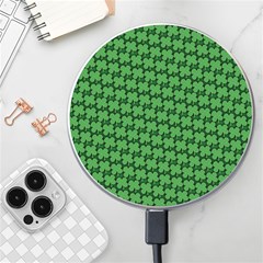 St  Patrick s Day Clovers Wireless Fast Charger(white) by ExtraGoodSauce