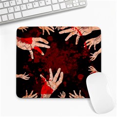 Horror Themed Bloody Hands Large Mousepad by ExtraGoodSauce