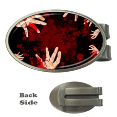 Horror Themed Bloody Hands Money Clips (oval)  by ExtraGoodSauce