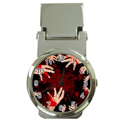 Horror Themed Bloody Hands Money Clip Watches by ExtraGoodSauce