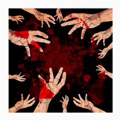 Horror Themed Bloody Hands Medium Glasses Cloth by ExtraGoodSauce