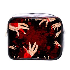 Horror Themed Bloody Hands Mini Toiletries Bag (one Side) by ExtraAwesomeSauce