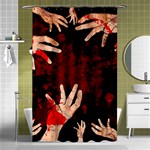 Horror Themed Bloody Hands Shower Curtain 48  x 72  (Small)  Curtain(48  X 72 )