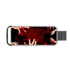 Horror Themed Bloody Hands Portable Usb Flash (one Side) by ExtraGoodSauce