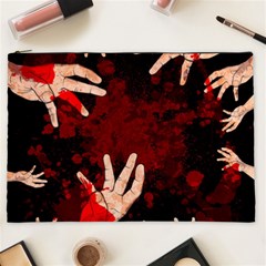 Horror Themed Bloody Hands Cosmetic Bag (xxl) by ExtraAwesomeSauce