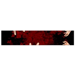 Horror Themed Bloody Hands Small Premium Plush Fleece Scarf