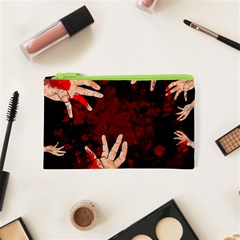 Horror Themed Bloody Hands Cosmetic Bag (xs) by ExtraAwesomeSauce