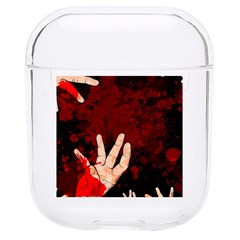 Horror Themed Bloody Hands Hard Pc Airpods 1/2 Case by ExtraGoodSauce