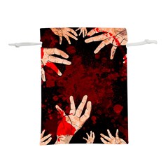 Horror Themed Bloody Hands Lightweight Drawstring Pouch (s) by ExtraGoodSauce