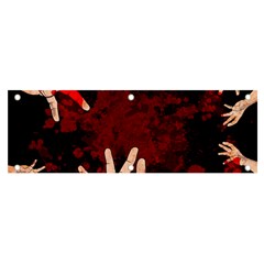 Horror Themed Bloody Hands Banner And Sign 6  X 2 