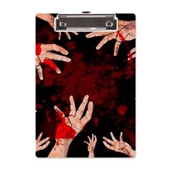 Horror Themed Bloody Hands A5 Acrylic Clipboard by ExtraGoodSauce