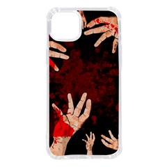 Horror Themed Bloody Hands Iphone 14 Plus Tpu Uv Print Case by ExtraGoodSauce