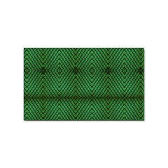 Green Diamond Grid Pattern Sticker Rectangular (100 Pack) by ExtraGoodSauce