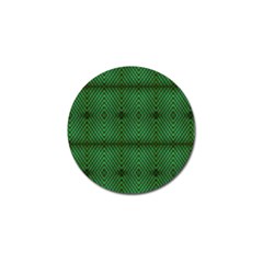 Green Diamond Grid Pattern Golf Ball Marker (10 Pack)