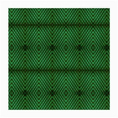 Green Diamond Grid Pattern Medium Glasses Cloth (2 Sides) by ExtraGoodSauce