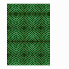 Green Diamond Grid Pattern Small Garden Flag (two Sides) by ExtraGoodSauce