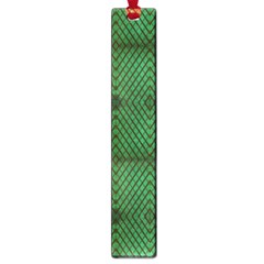 Green Diamond Grid Pattern Large Book Marks