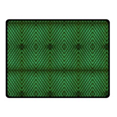 Green Diamond Grid Pattern Two Sides Fleece Blanket (Small)