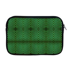 Green Diamond Grid Pattern Apple MacBook Pro 17  Zipper Case