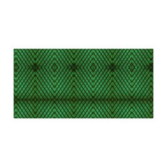 Green Diamond Grid Pattern Yoga Headband