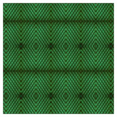 Green Diamond Grid Pattern Lightweight Scarf 