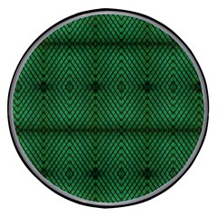 Green Diamond Grid Pattern Wireless Fast Charger(black) by ExtraGoodSauce