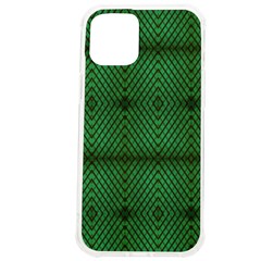 Green Diamond Grid Pattern Iphone 12 Pro Max Tpu Uv Print Case by ExtraGoodSauce