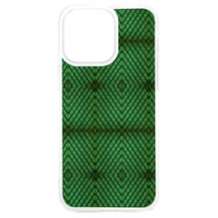 Green Diamond Grid Pattern Iphone 15 Plus Tpu Uv Print Case by ExtraGoodSauce