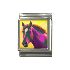 Vibrant Abstract Equine Art Italian Charm (13mm) by ExtraGoodSauce