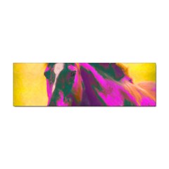 Vibrant Abstract Equine Art Sticker (bumper) by ExtraGoodSauce