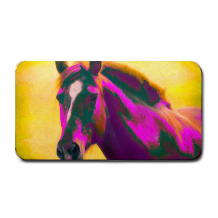 Vibrant Abstract Equine Art Medium Bar Mat