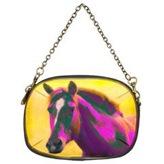 Vibrant Abstract Equine Art Chain Purse (two Sides) by ExtraGoodSauce