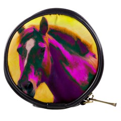 Vibrant Abstract Equine Art Mini Makeup Bag by ExtraGoodSauce