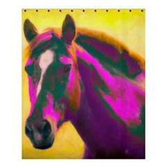 Vibrant Abstract Equine Art Shower Curtain 60  X 72  (medium)  by ExtraGoodSauce