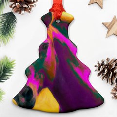 Vibrant Abstract Equine Art Christmas Tree Ornament (two Sides)