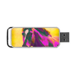 Vibrant Abstract Equine Art Portable Usb Flash (one Side) by ExtraGoodSauce