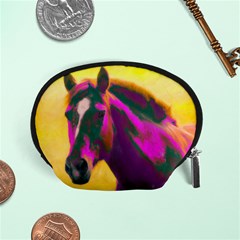 Vibrant Abstract Equine Art Accessory Pouch (small) by ExtraGoodSauce