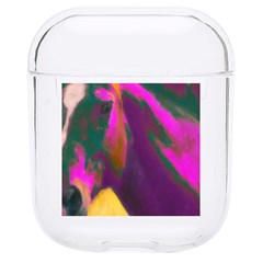 Vibrant Abstract Equine Art Hard Pc Airpods 1/2 Case by ExtraGoodSauce