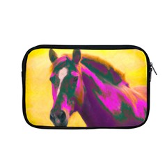 Vibrant Abstract Equine Art Apple Macbook Pro 13  Zipper Case by ExtraGoodSauce