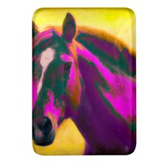 Vibrant Abstract Equine Art Rectangular Glass Fridge Magnet (4 Pack) by ExtraGoodSauce