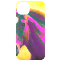 Vibrant Abstract Equine Art Iphone 15 Pro Black Uv Print Pc Hardshell Case by ExtraGoodSauce