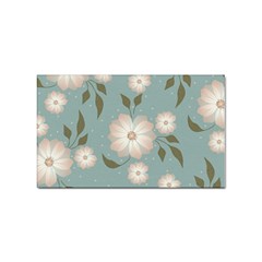 Flora Floral Flower Flowers Pattern Sticker (rectangular) by Apenda