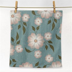 Flora Floral Flower Flowers Pattern Face Towel by Apenda