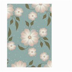 Flora Floral Flower Flowers Pattern Large Garden Flag (two Sides) by Apenda