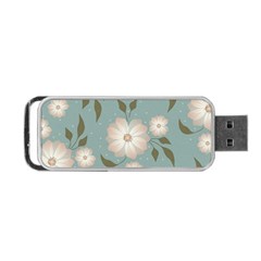 Flora Floral Flower Flowers Pattern Portable Usb Flash (one Side) by Apenda