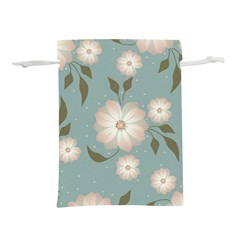 Flora Floral Flower Flowers Pattern Lightweight Drawstring Pouch (l) by Apenda